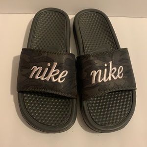 COPY - Dark Camo Nike Slides